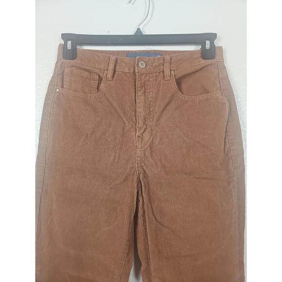 Indigo Rising Brown Corduroy Pants Size 3/26 Button Zipper Fly Straight Leg - Picture 2 of 5